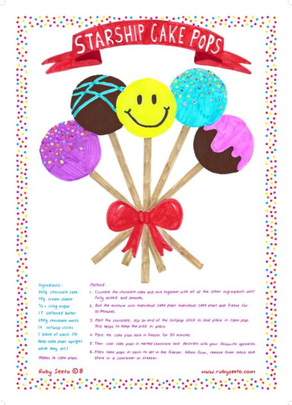 2014 - Starship Cake Pops - raising $50,232