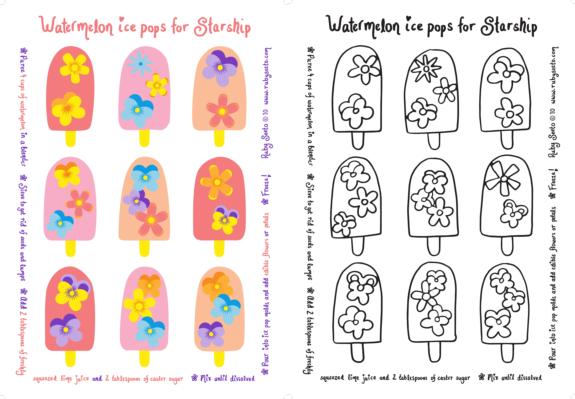2016 - Watermelon ice pops for Starship - <a href=http://www.wallacecotton.com/shop/kitchen-/-bath/featured/ruby-starship-collection/c315>SHOP NOW</a>